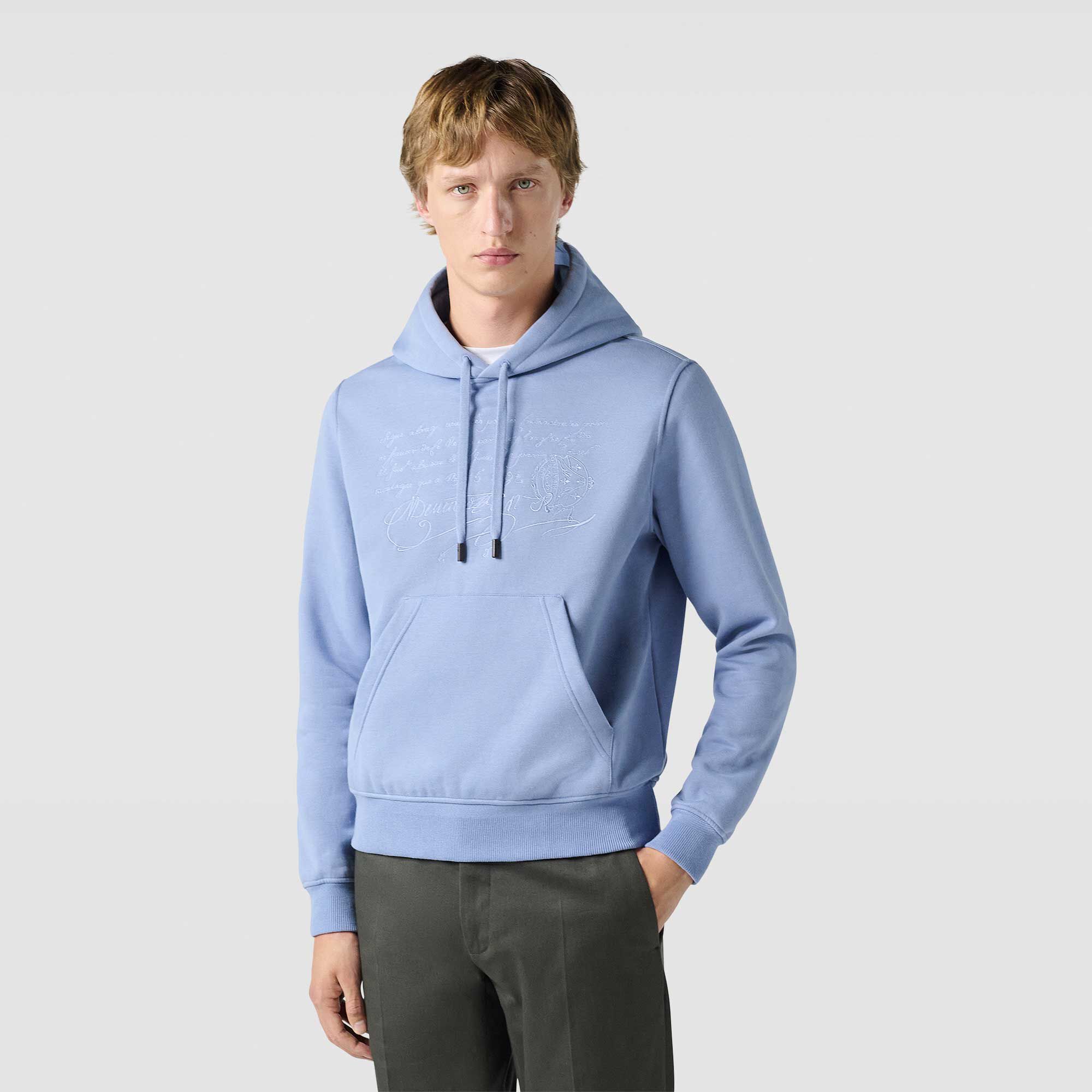 Sweat À Capuche Avec Broderie Scritto