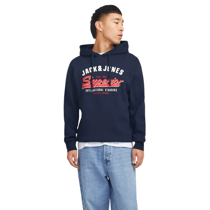 Jack & Jones Logo Hoodie Heren