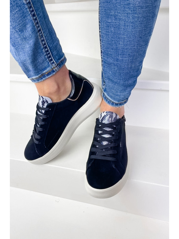 Sneakers Low Top Level Up Black - Crime London