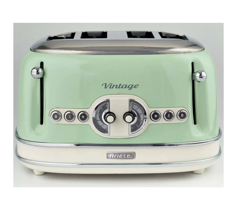 Grille pain 4 fentes Vintage Verde 1630 W Ariete