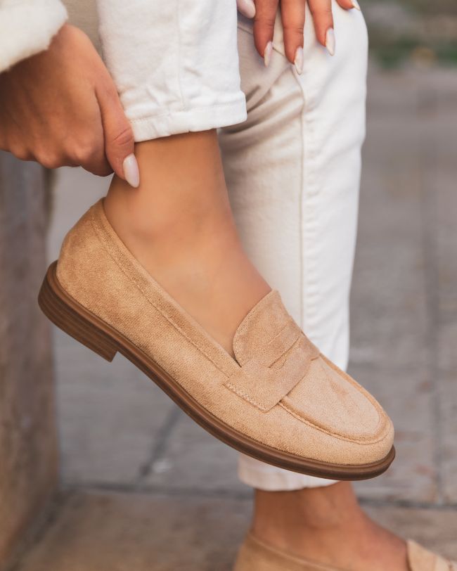 Mocassin femme taupe - Yasmine
