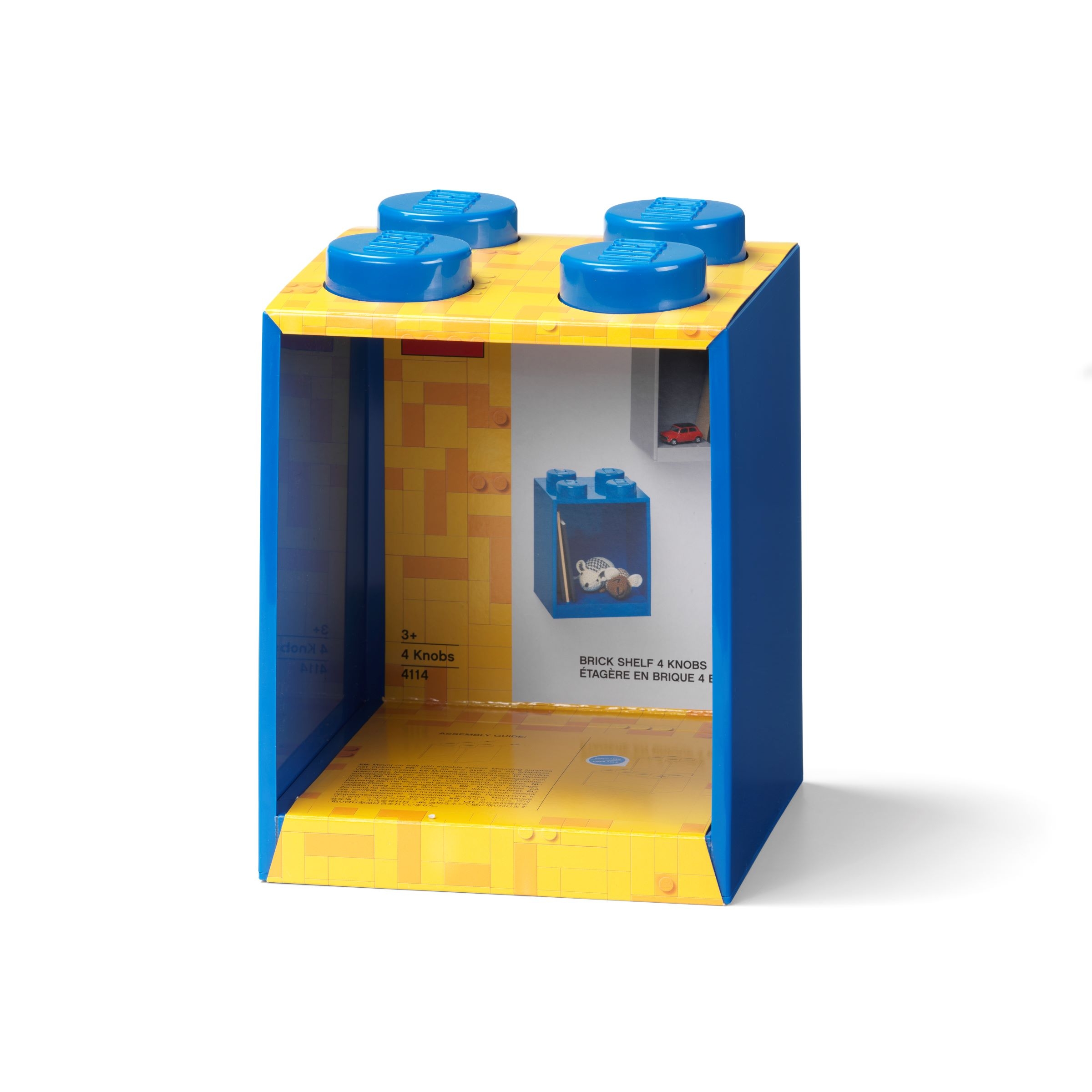 Prateleira em formato de tijolo com 4 pinos – azul 5007280