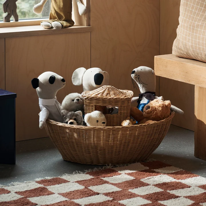 Ferm Living - Arche Spielzeug, Rattan natur