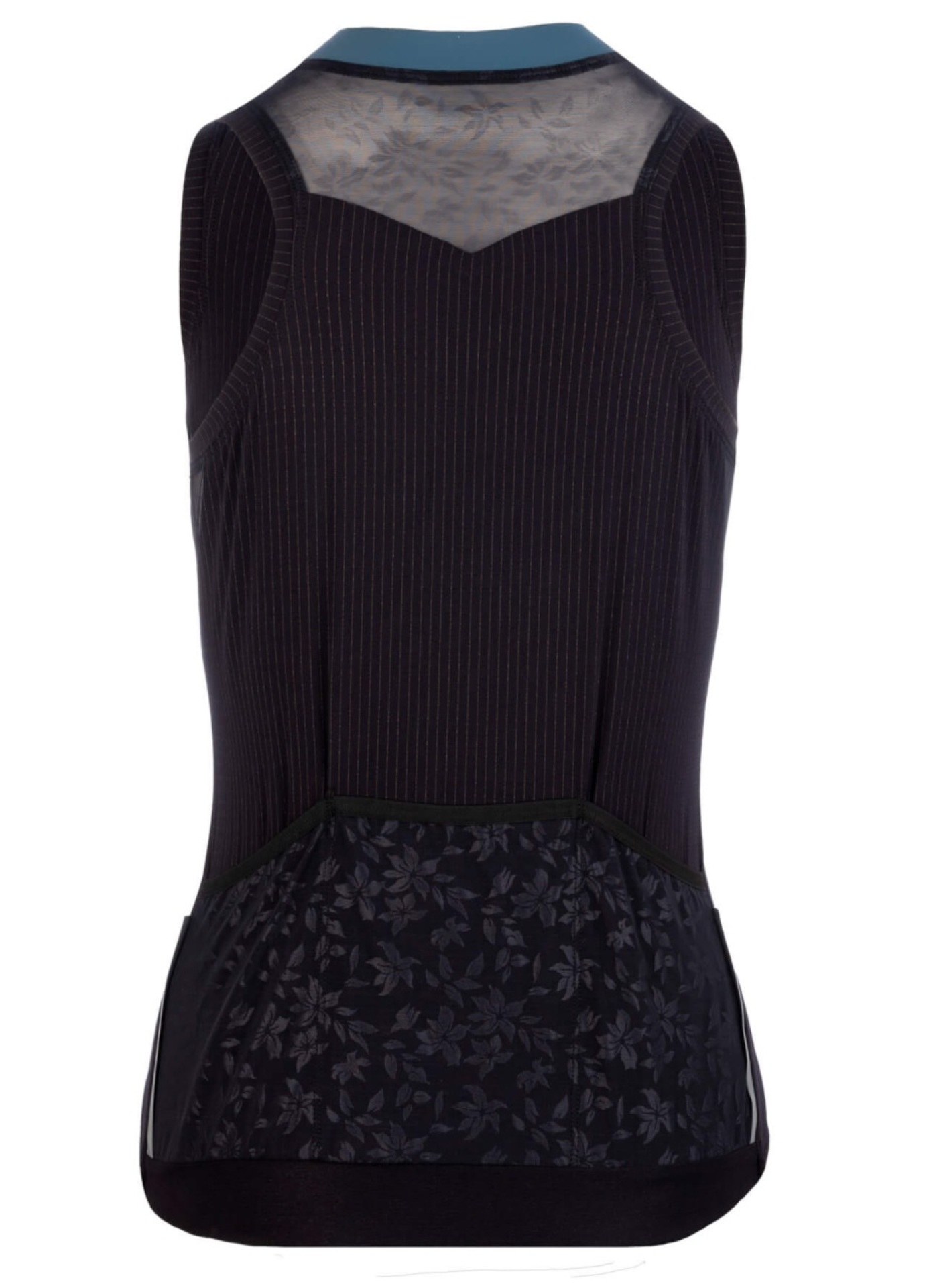 Q36.5 L1 Pinstripe X Fietsshirt Zonder Mouwen Zwart Dames