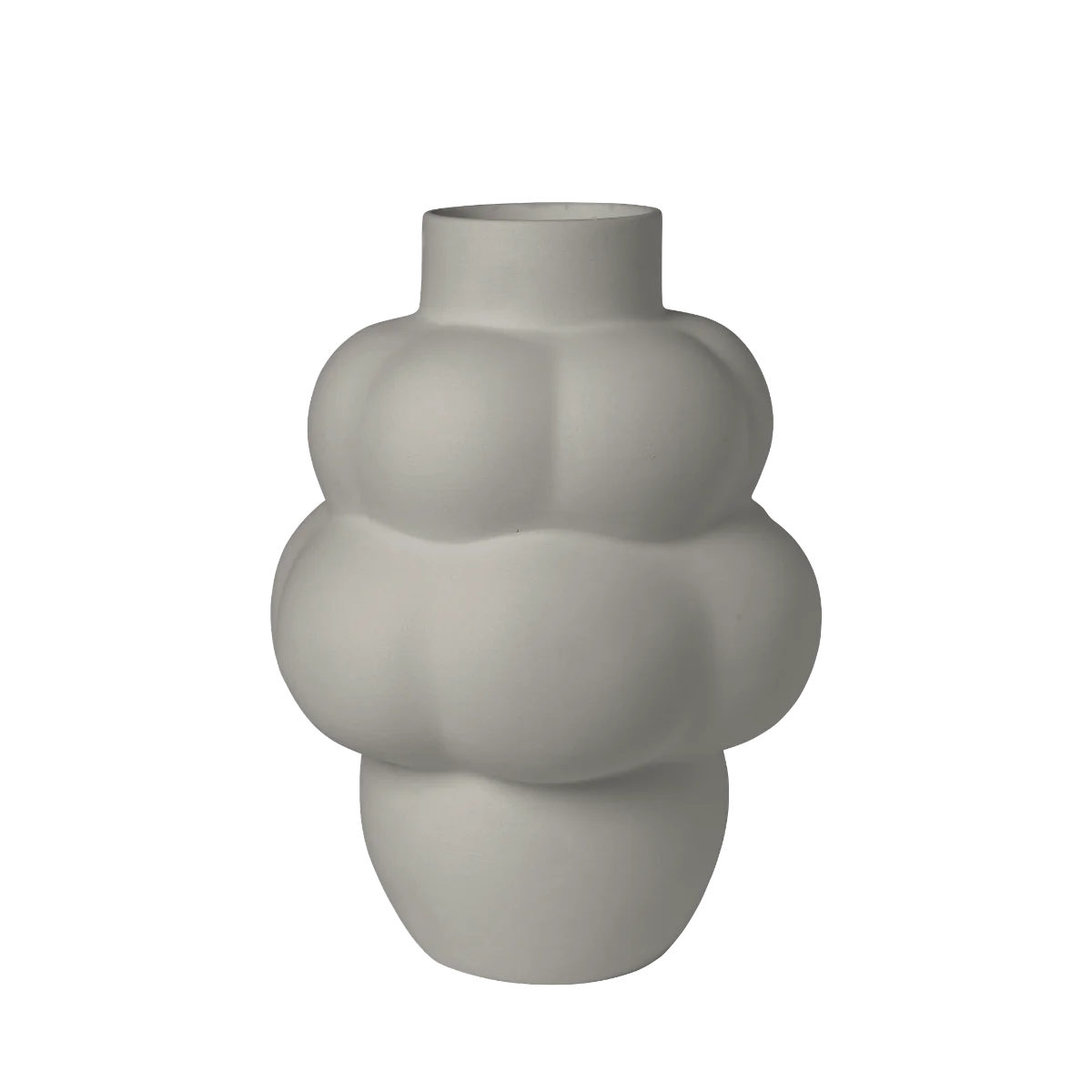 Louise Roe  Balloon vase #04, sanded grey - H:32 cm.