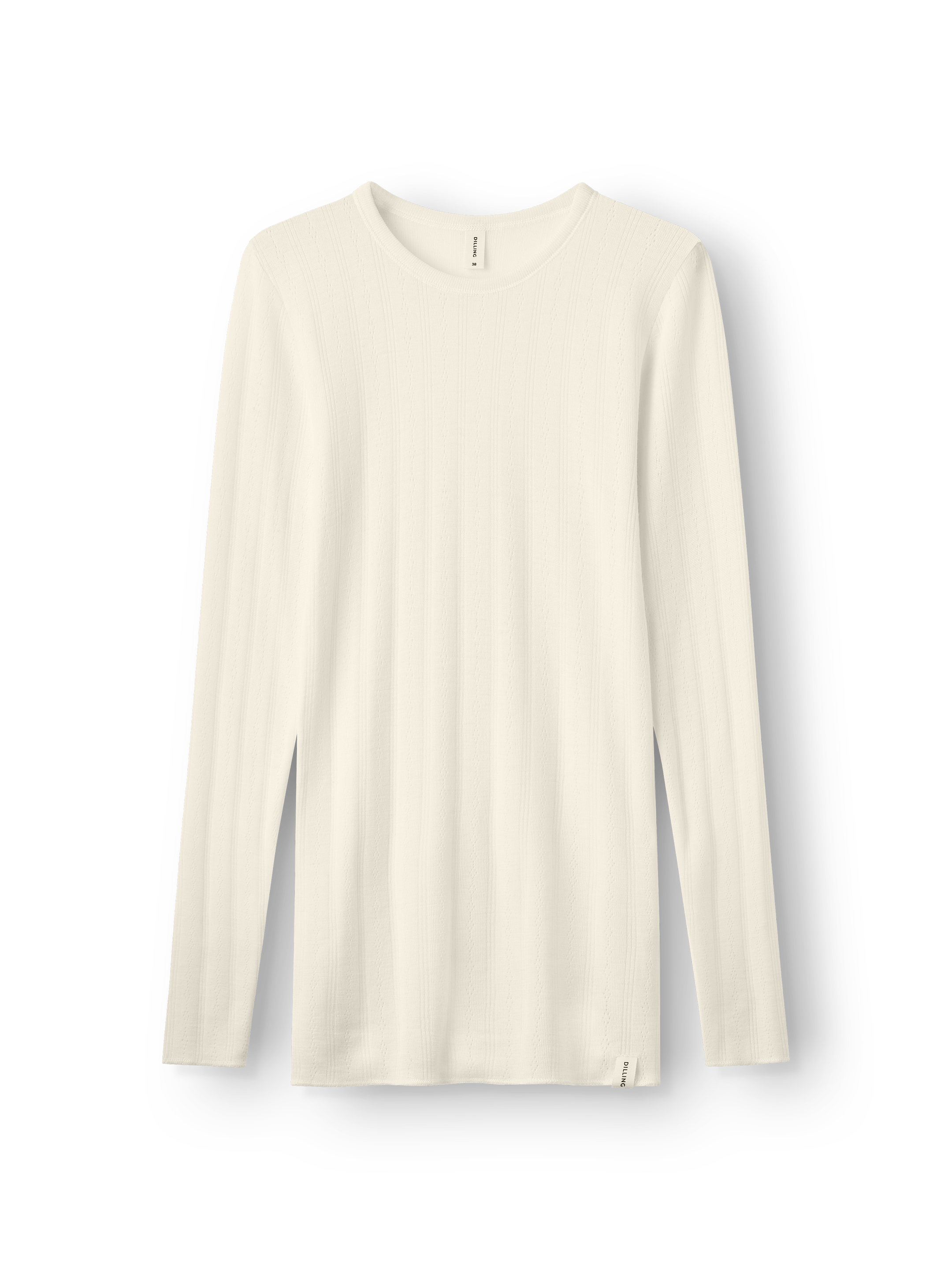 Pointelle shirt van merinowol voor dames