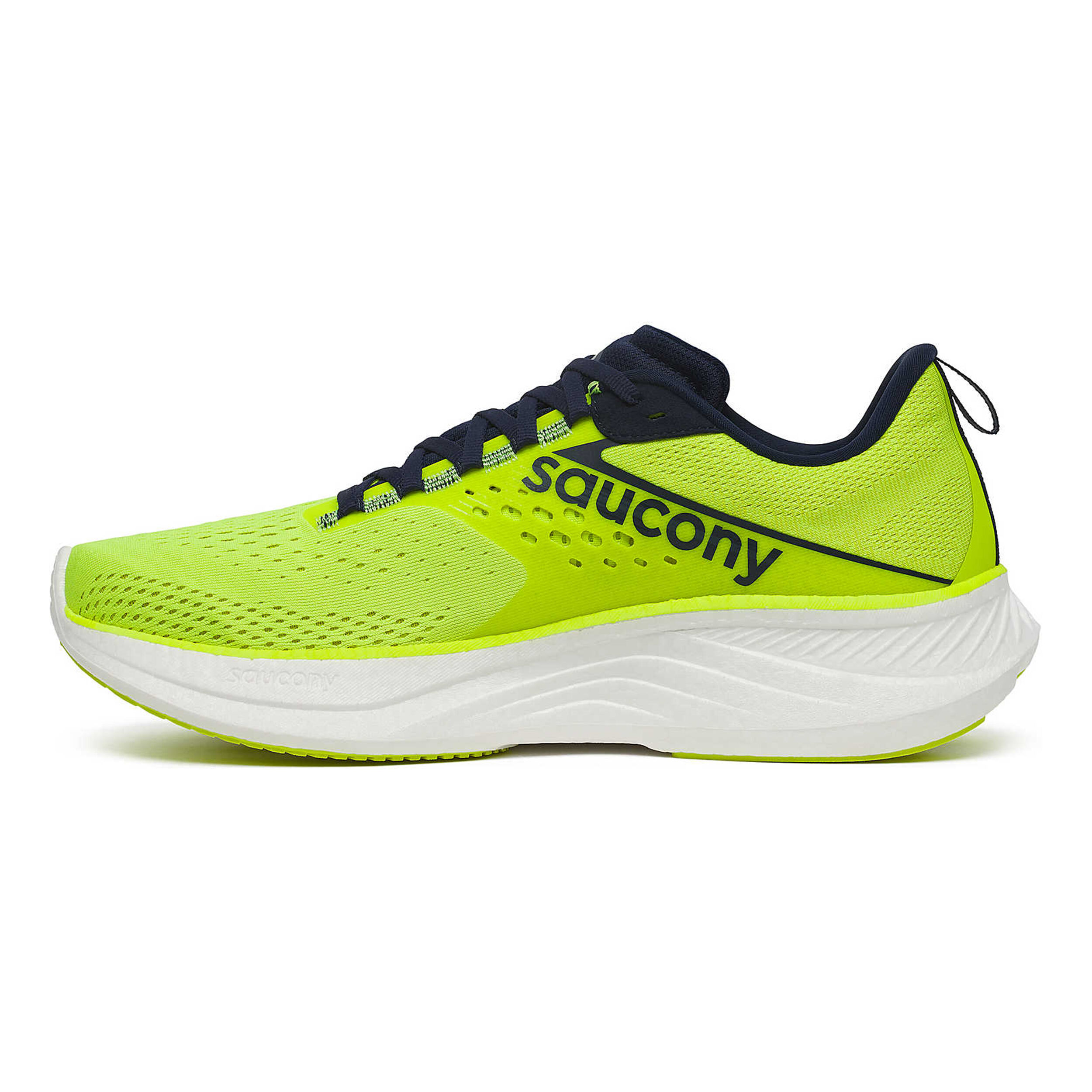 Saucony Ride 17 Chaussure De Running Sans Stabilisateurs Hommes - Jaune Citron , Bleu