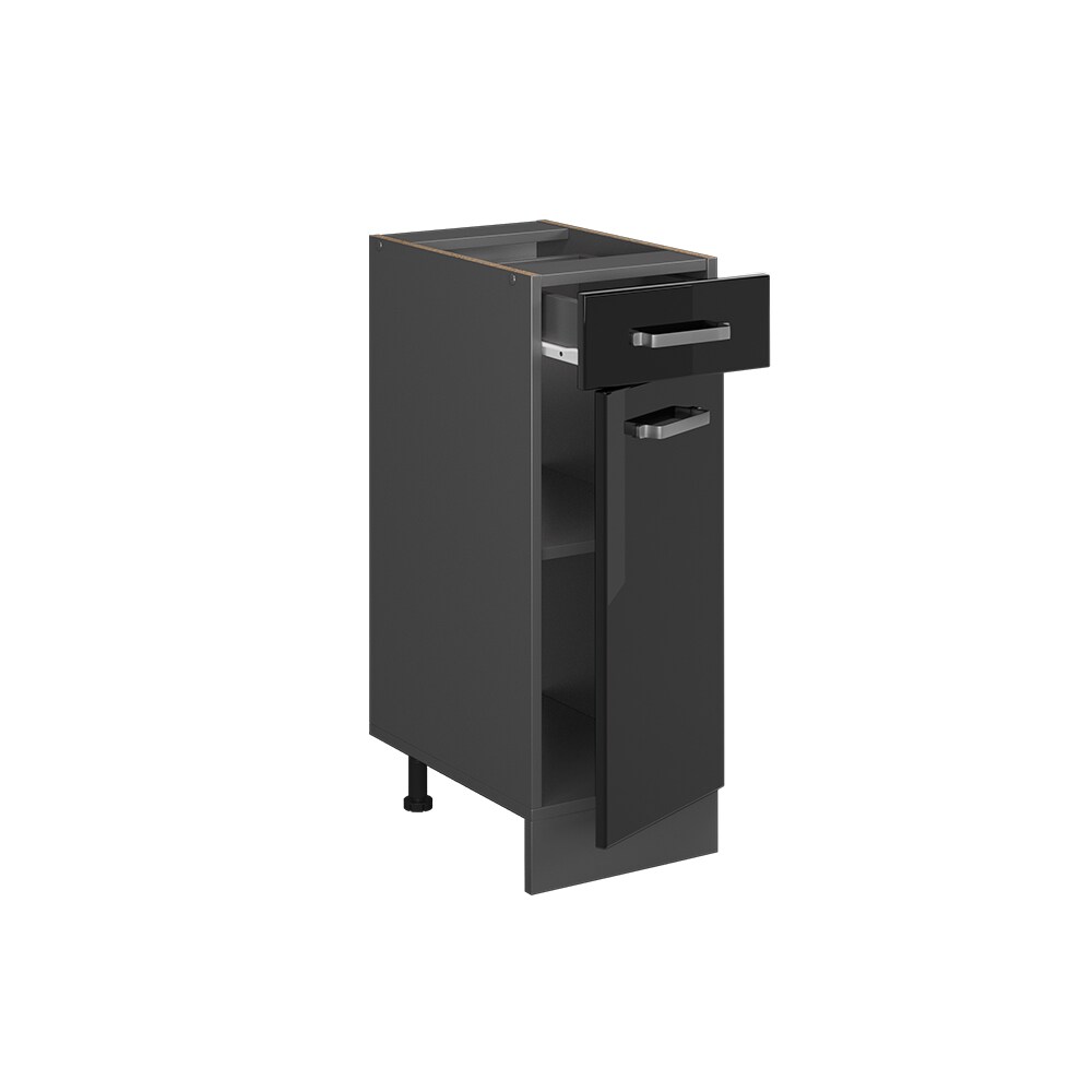 Vicco Schubunterschrank Küchenschrank R-Line Solid Anthrazit Schwarz 30 cm modern