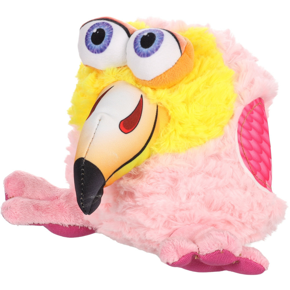 Jouet flamant rose snapz 20 cm pour chien