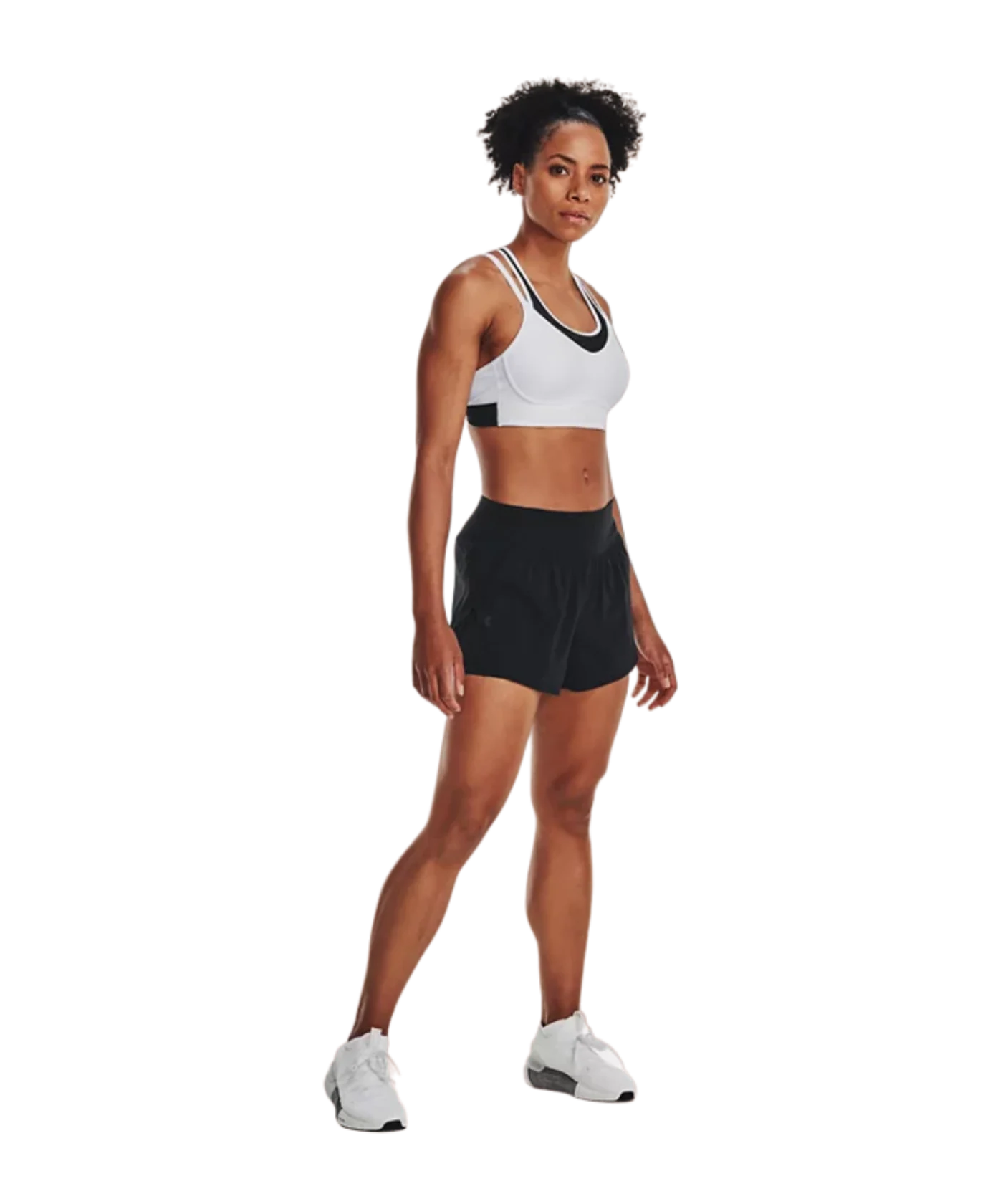 Under Armour Flex Woven 2 in 1 Short Damen Schwarz F001