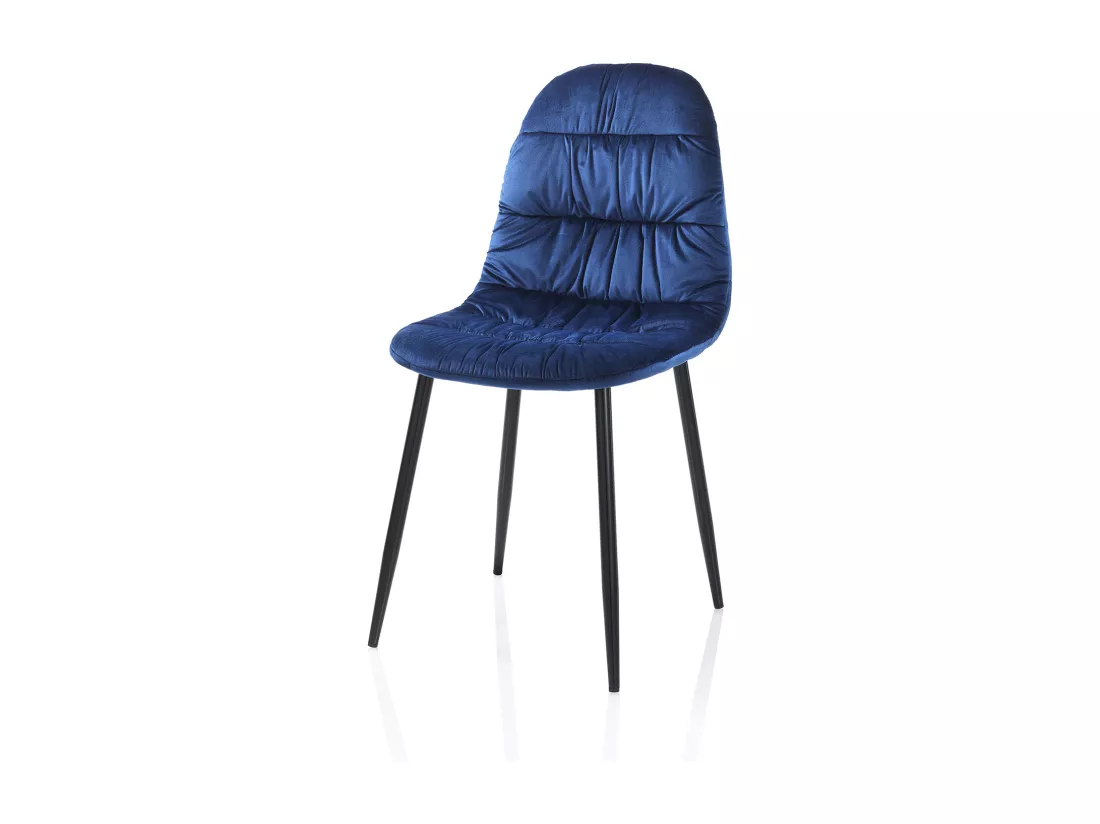 Set de 4 Chaises MARTA bleu océan