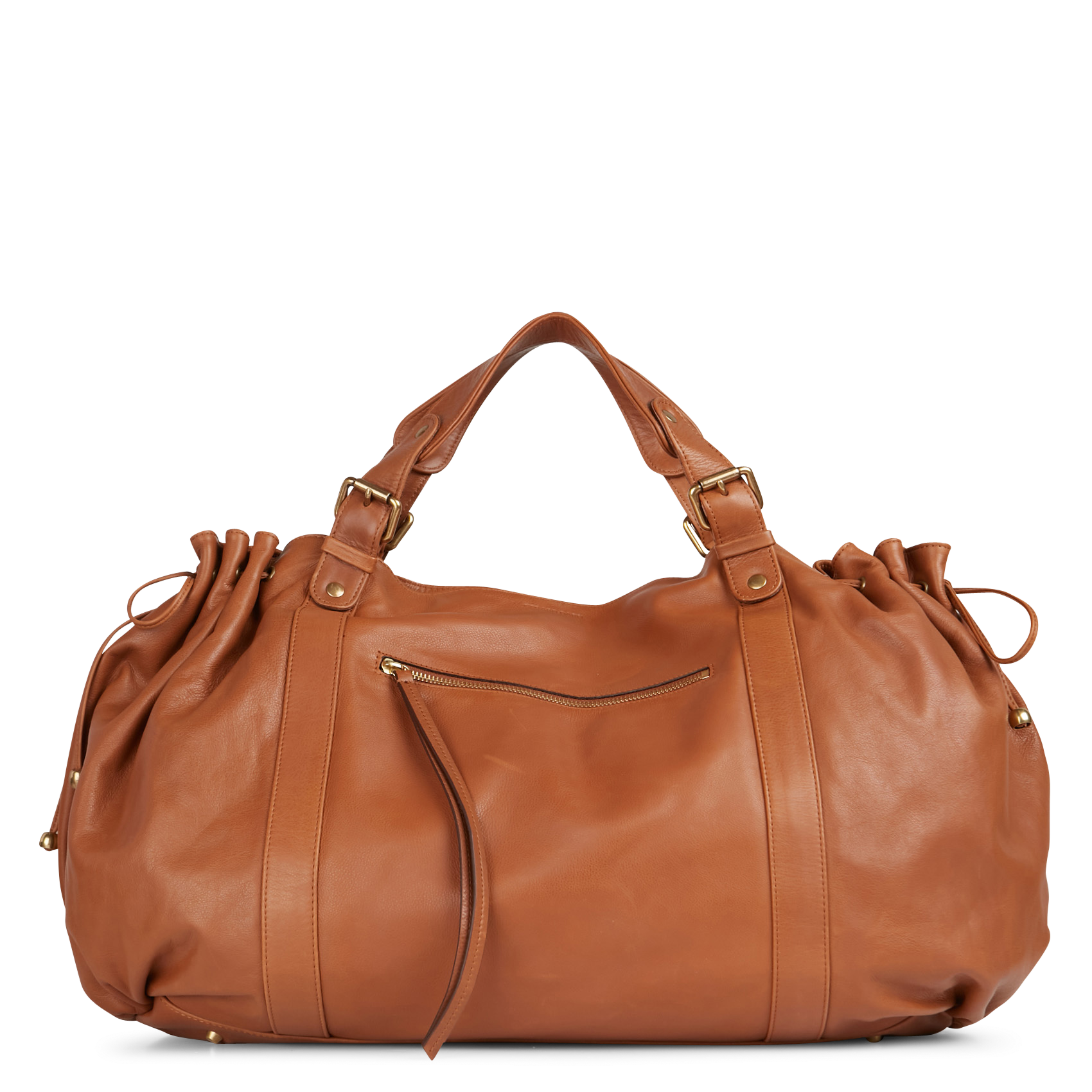 72H - Sac de voyage en cuir | Marron