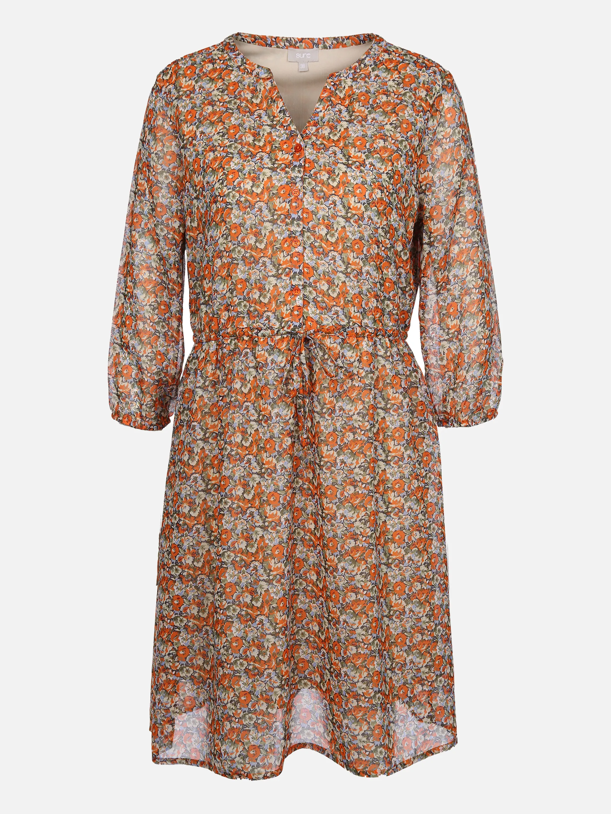 Damen Chiffonkleid im Blumenprint
