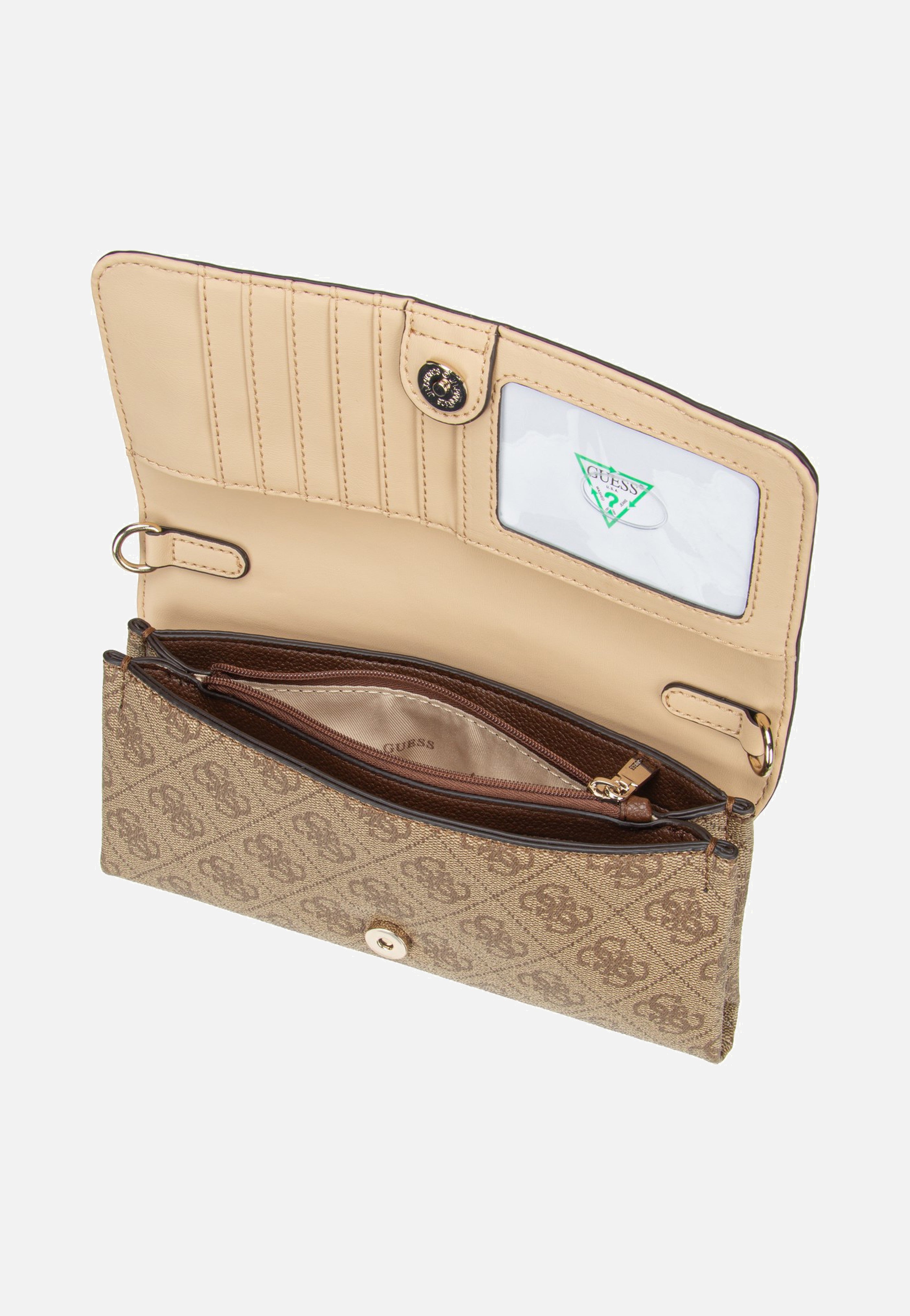 Noelle II Xbody Flap Organizer Latte Logo/Brown - Clutch