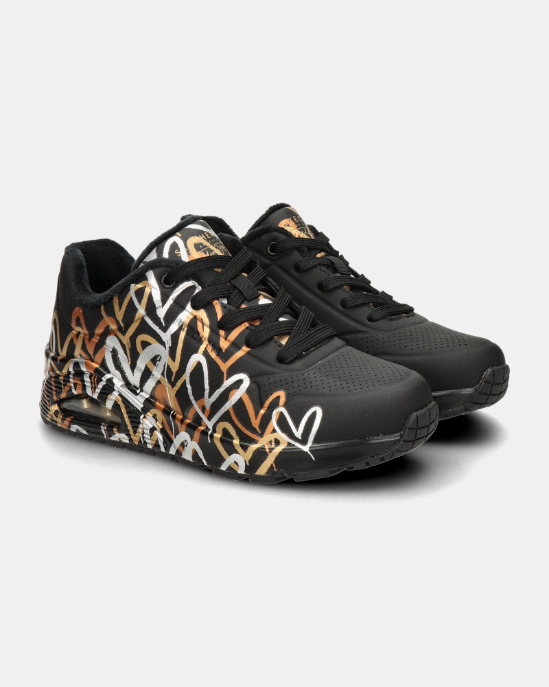 Skechers Uno Love Lage sneakers  - zwart