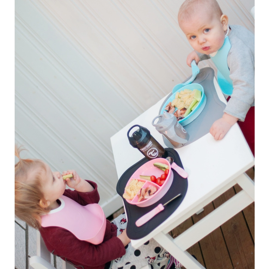 TWISTSHAKE Kinderteller mit einer Unterteilung 6+ Monate pastel rosa