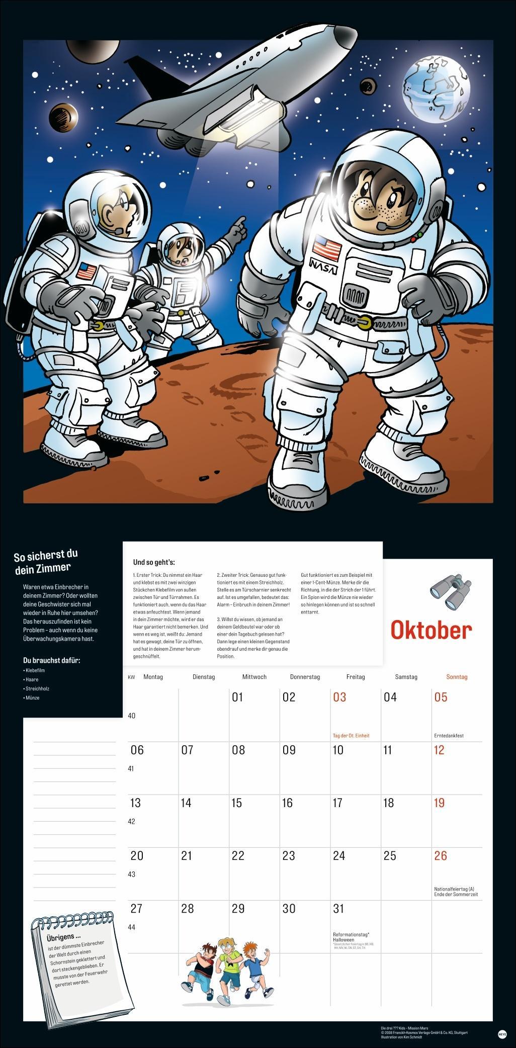 Die drei Kids Broschurkalender 2025