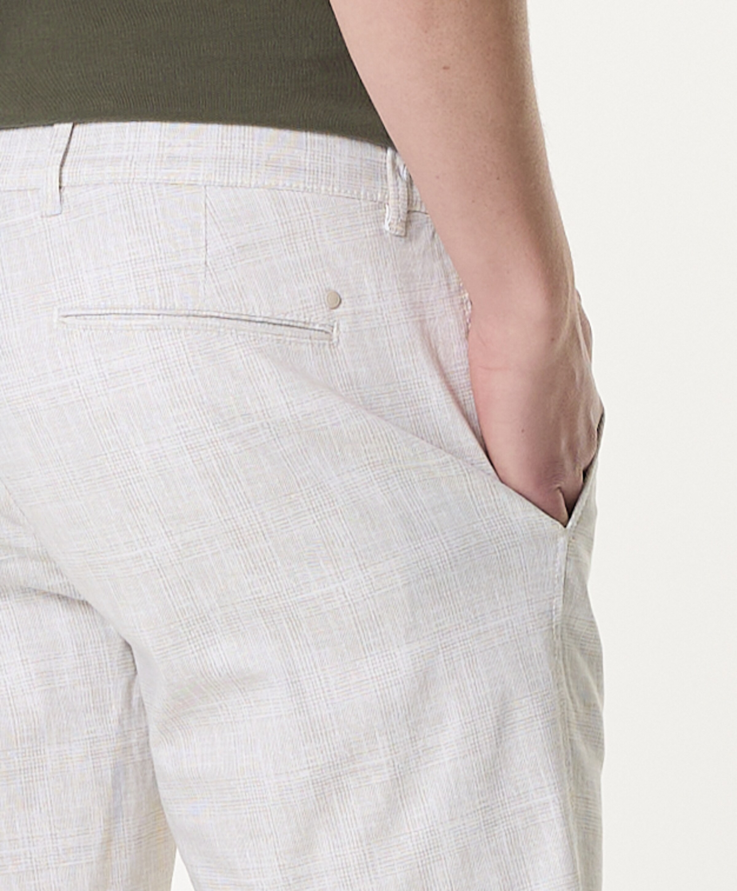 North.84 Elegance Collection heren korte broek beige