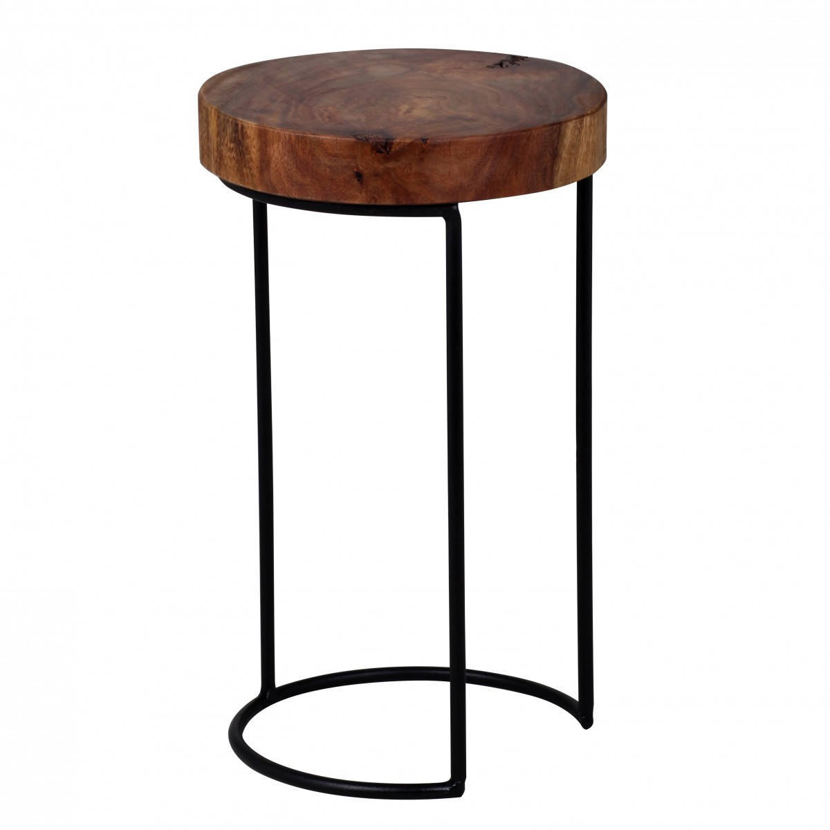 Beistelltisch - braun gebeizt - Sheesham massiv - 28 cm breit