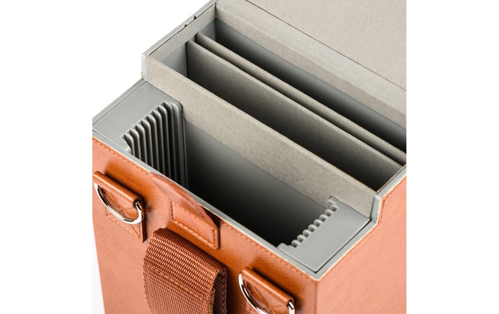 Objektivtasche All in one Box BraunLedertasche für Filter