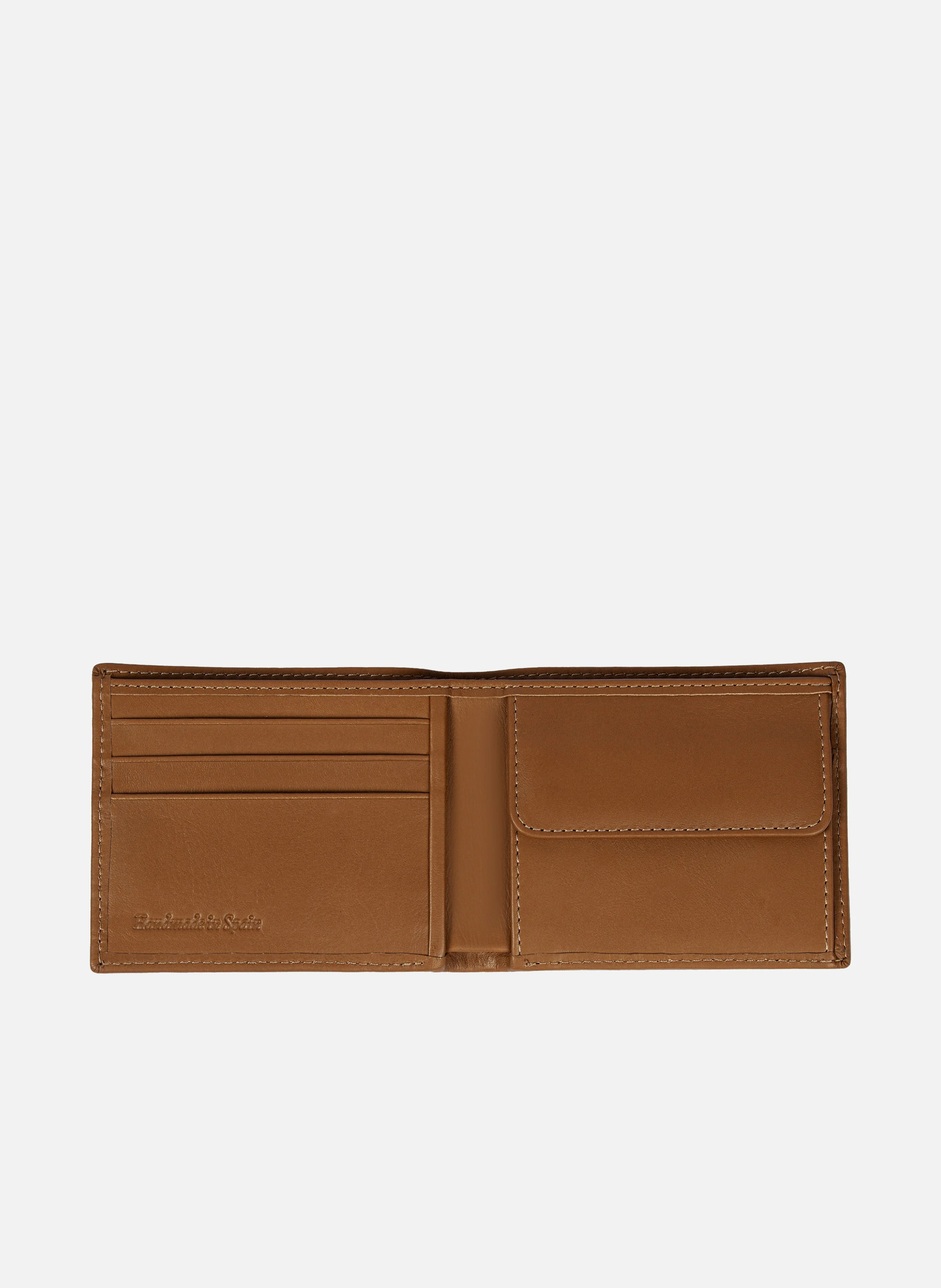 Portefeuille essentiel cuir lisse | Marron