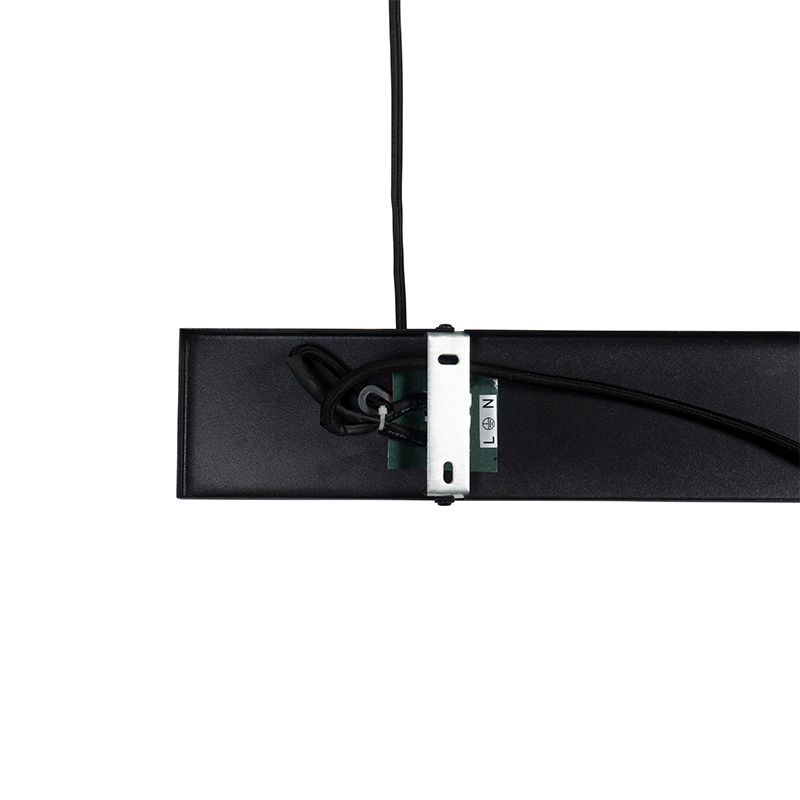 Industriële hanglamp zwart met goud 2-lichts - Magnax