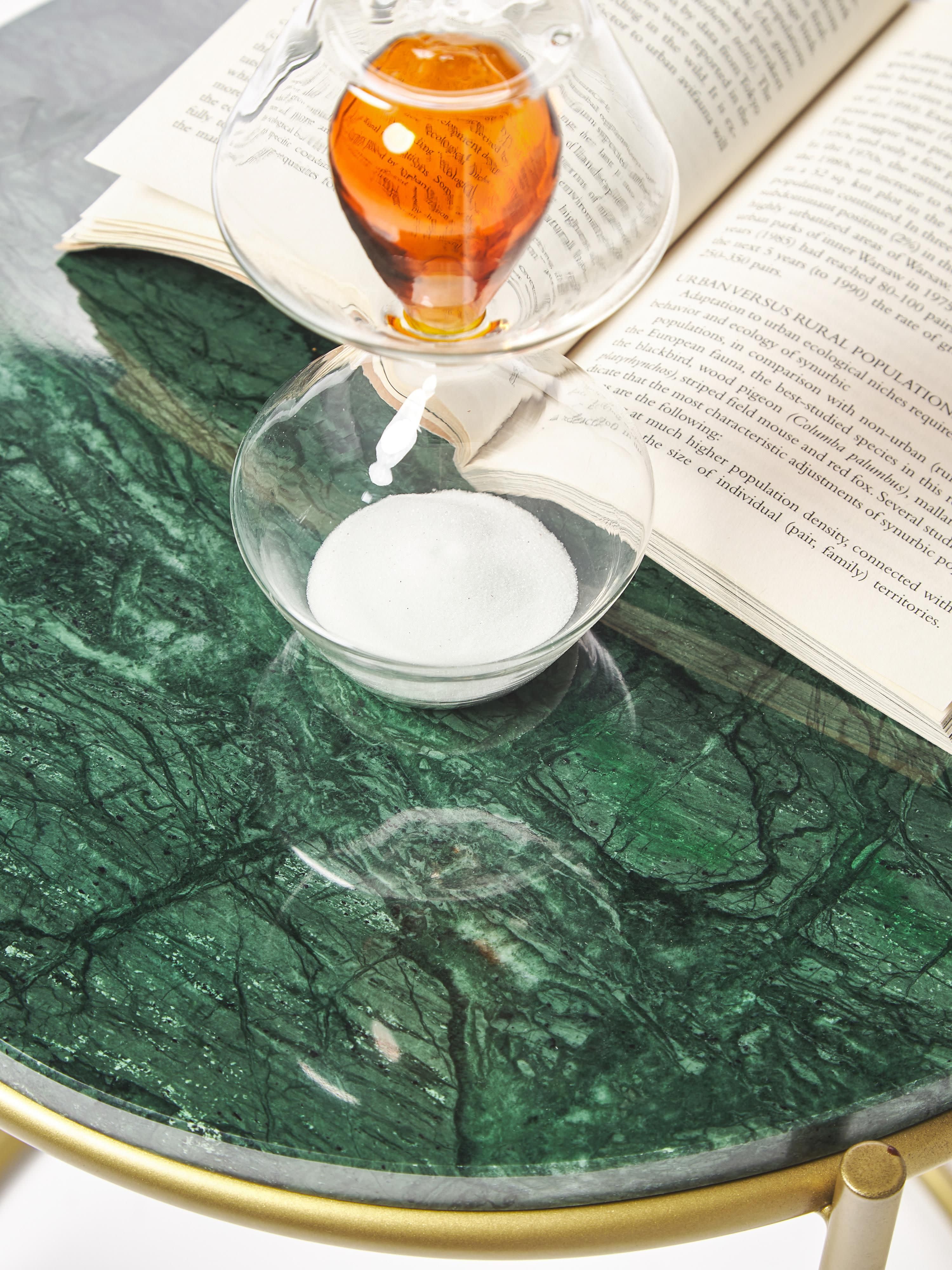 Ronde marmeren bijzettafel Ella