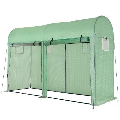 Estufa com 4 janelas verdes