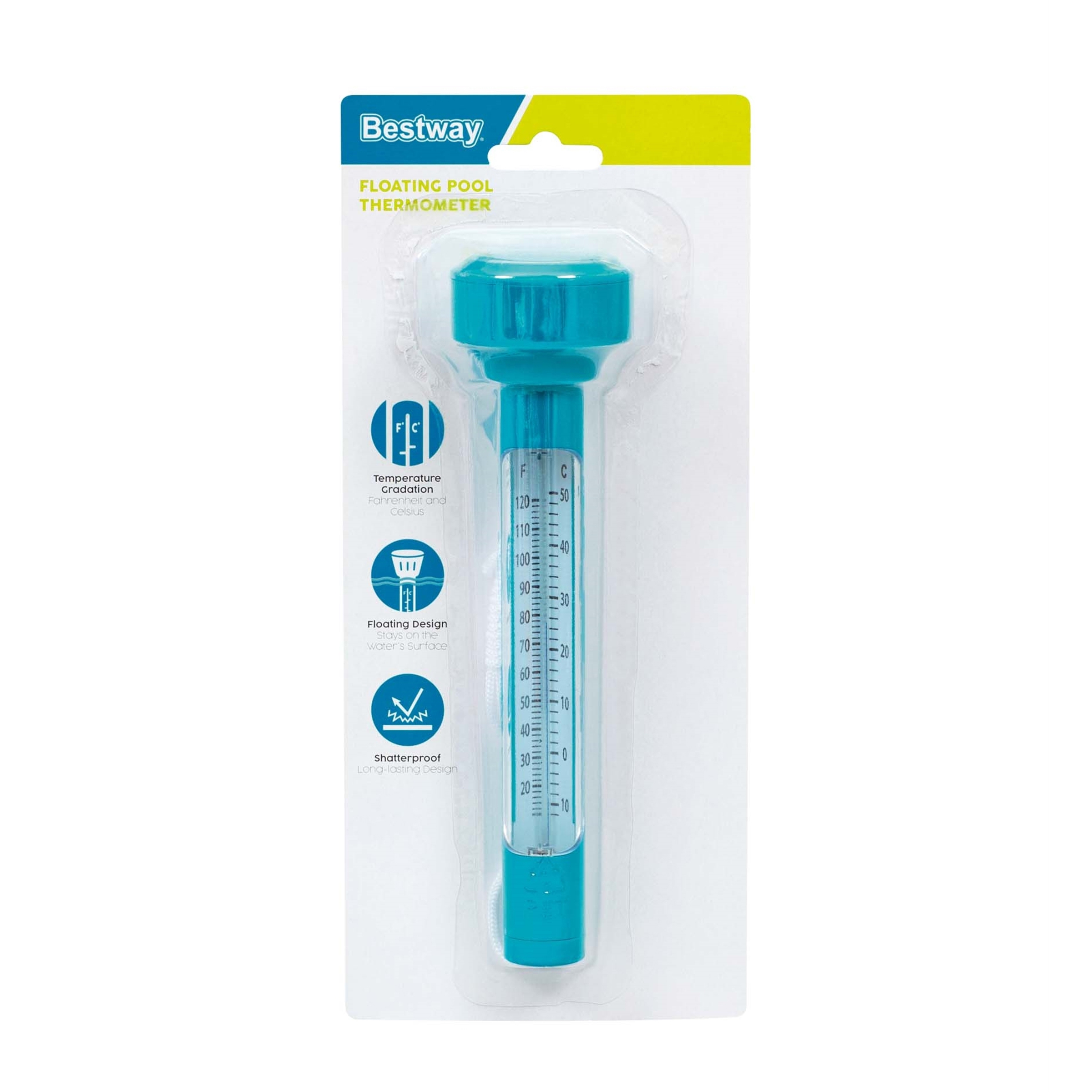 Pool Thermometer schwimmend türkis
