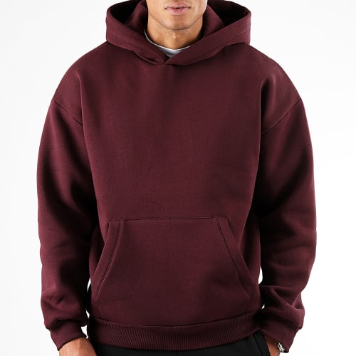 Sweat Capuche Oversize Large Premium 2755 Bordeaux