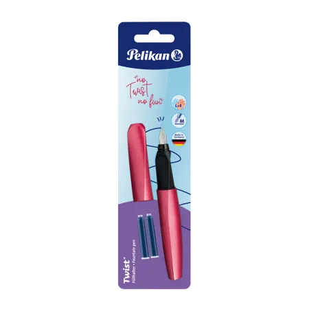 Pelikan Twist® Füller für Rechts- und Linkshänder, Fresh Melon, Feder M