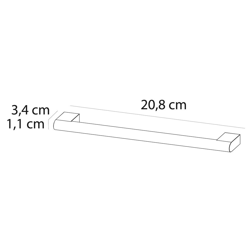 Tiger S-line meubelgreep S01 21cm chroom