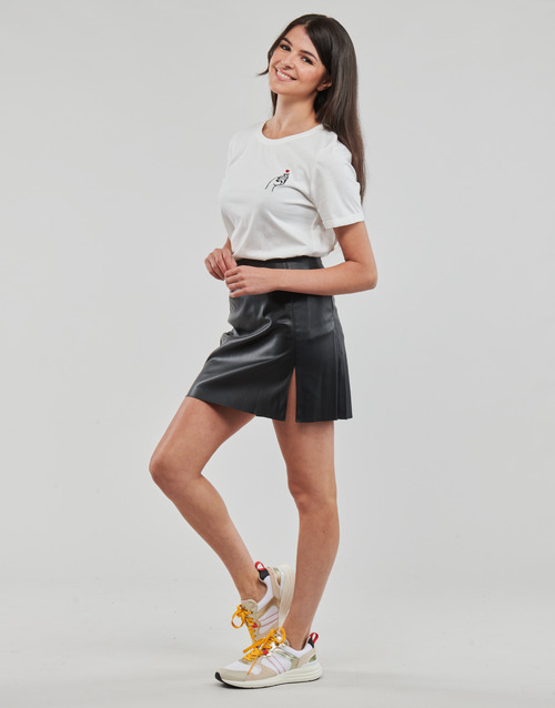 Only - ONLSILLE S/S HEART TOP CS JRS - Blanc