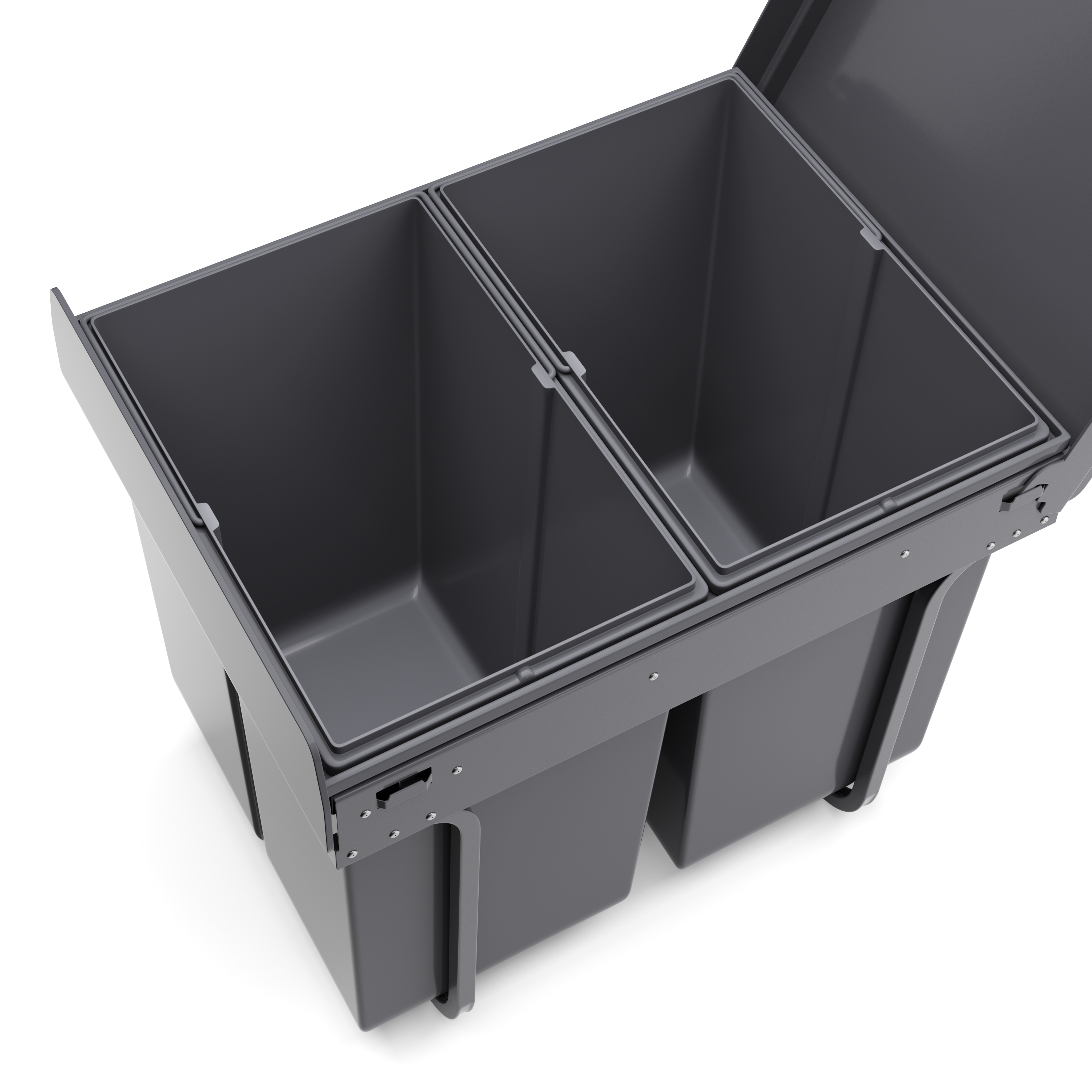 Abfalleimer 2 Fächer 40L