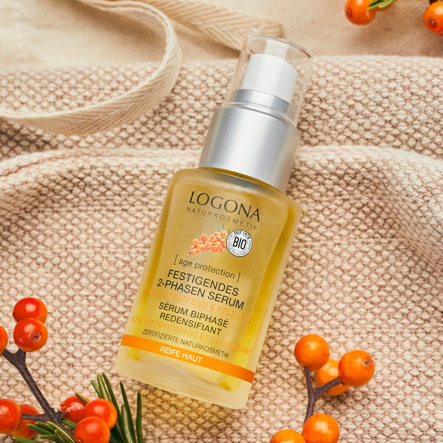 LOGONA  age protection Festigendes 2-Phasen-Serum Extra straffend & pflegend, 30 ml