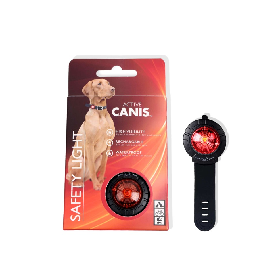 Active canis - Hundelygte Safety Lights Rød Genopladelig