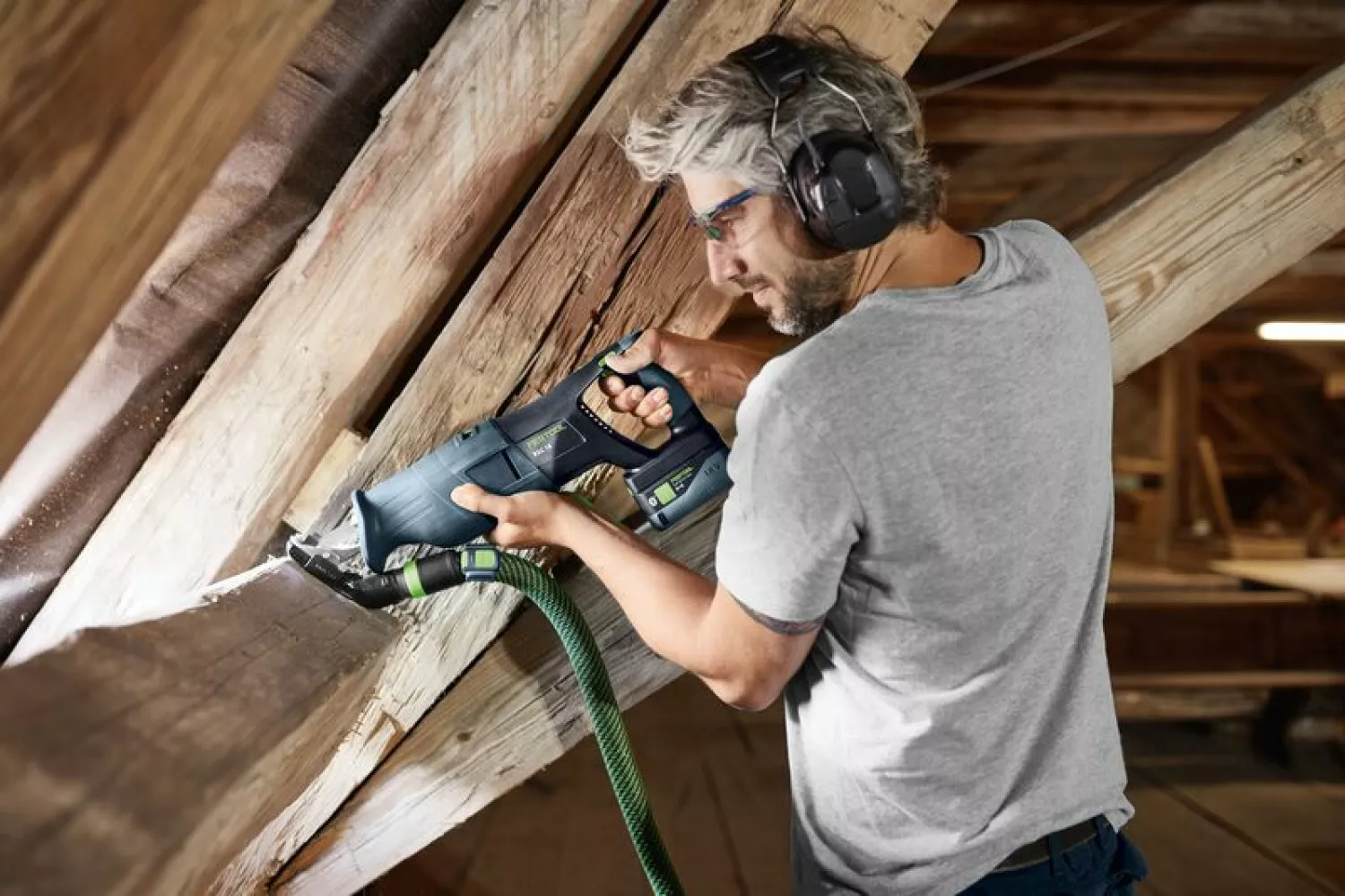 Festool RSC 18 EB-Basic 18V Li-Ion accu reciprozaag body in Systainer - met 5.0 Ah accu