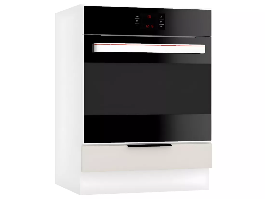 Cuisine complète Sonia 8 éléments couleur beige avec plan de travail inclus - Longueur 240 cm