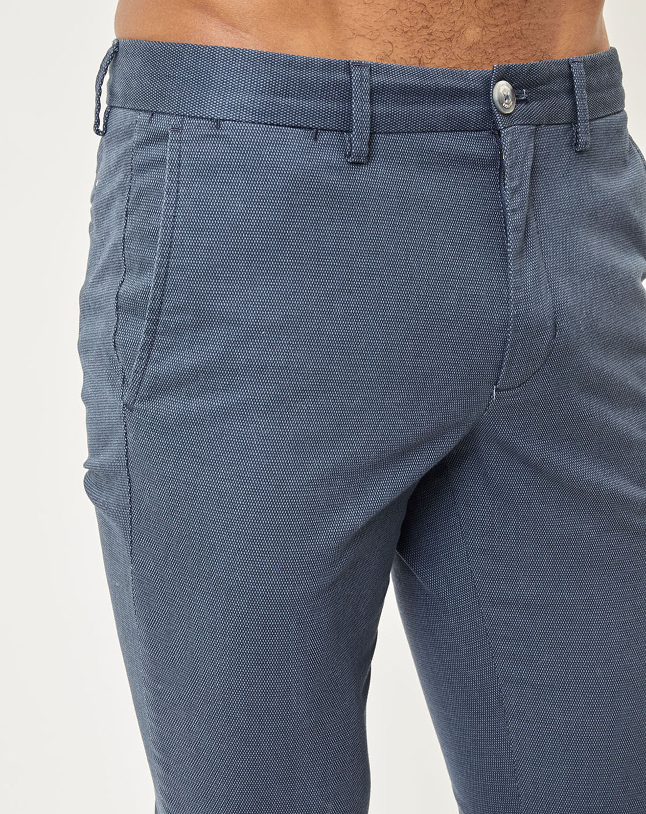 Tommy Hilfiger Pantalon chino Bleecker Texture bleu vintage