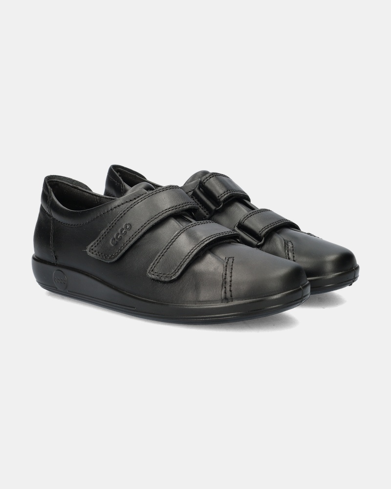 Ecco Soft 2.0 Klittenbandschoenen  - zwart