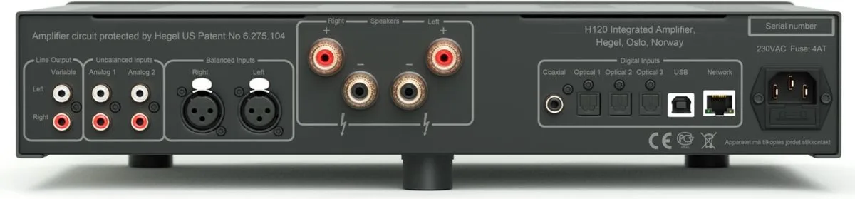 Hegel H120 Noir Amplis DAC