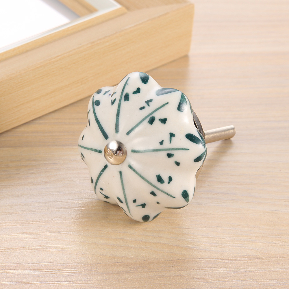 (Ø4cm) Gewellter Schrankgriff Vintage Home Deko Möbelgriff Halte Knauf für Kommoden / Schränke / Schubladen / Türen - Style 6