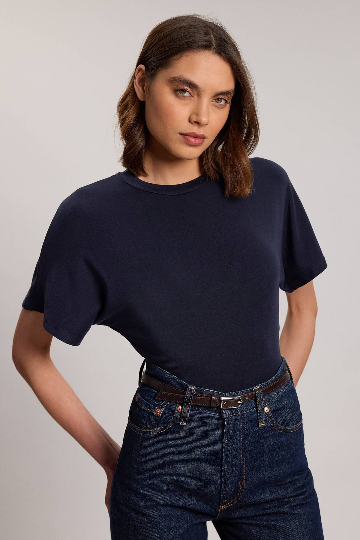 KarenMillen T-shirt En Jersey Mélangé Laine
