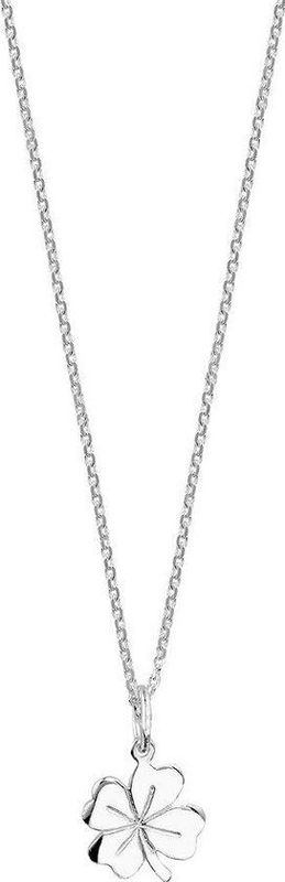 The Jewelry Collection - Dames Ketting - Zilver - Klaver Hangertje