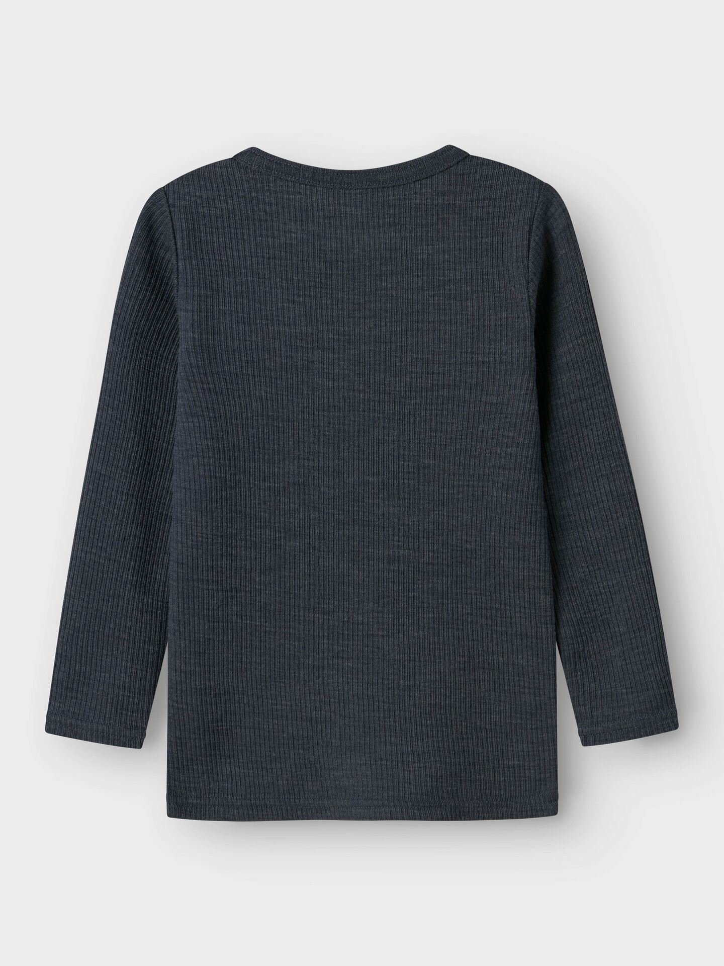Wax Wool Rib Long Sleeve Top