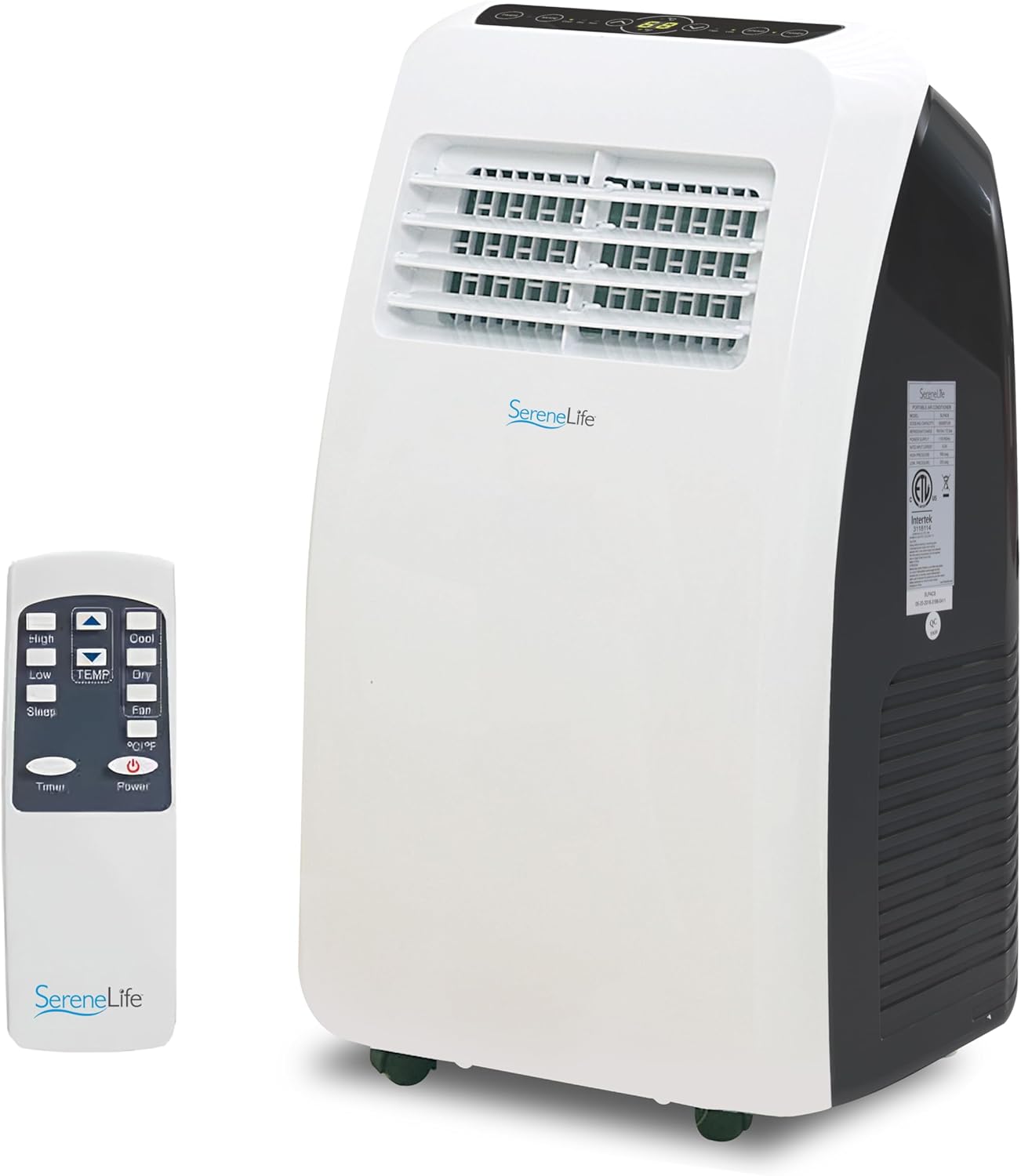 SereneLife Mobile Klimaanlae, Klimagerät, Air Conditioner, 7000 BTU, 2kW- Mobiles Klimagerät- mit Abluftschlauch, 3in1 Luftkühler,Luftentfeuchter & Ventilator, 24h Timer, Fernbedienung, Raumgröße 33m2