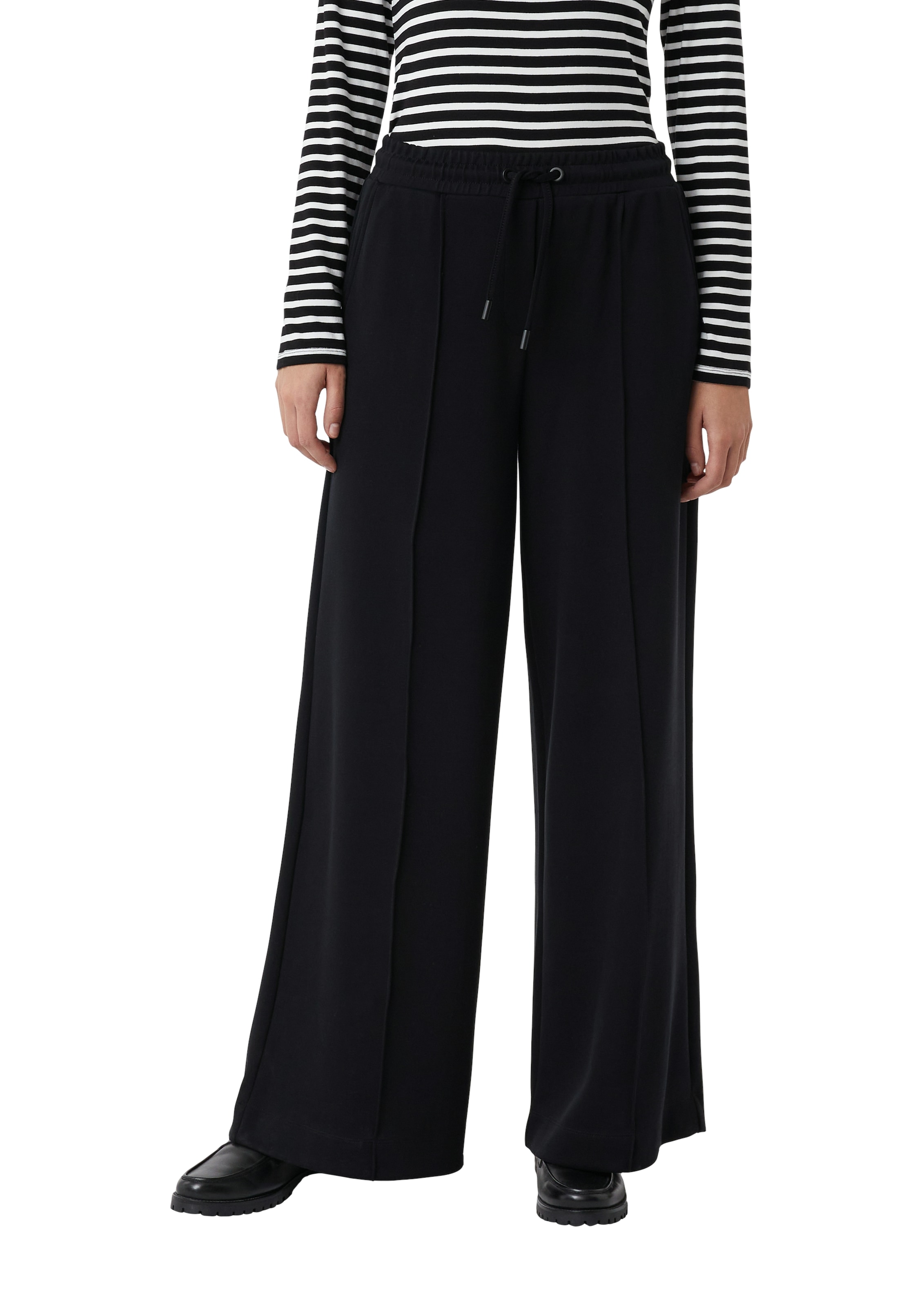 comma casual identity Jogger Pants  unifarben, elastische, casual, mit Kordel, weites Bein