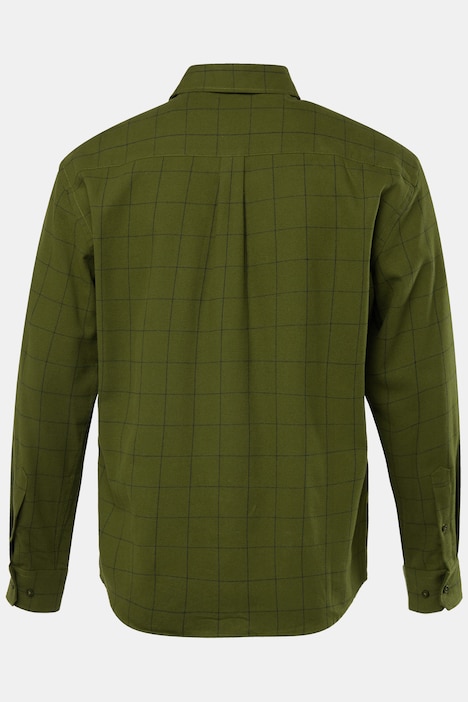 JP 1880 Karo-Flanellhemd, Langarm, Kentkragen, Modern Fit, bis 8 XL