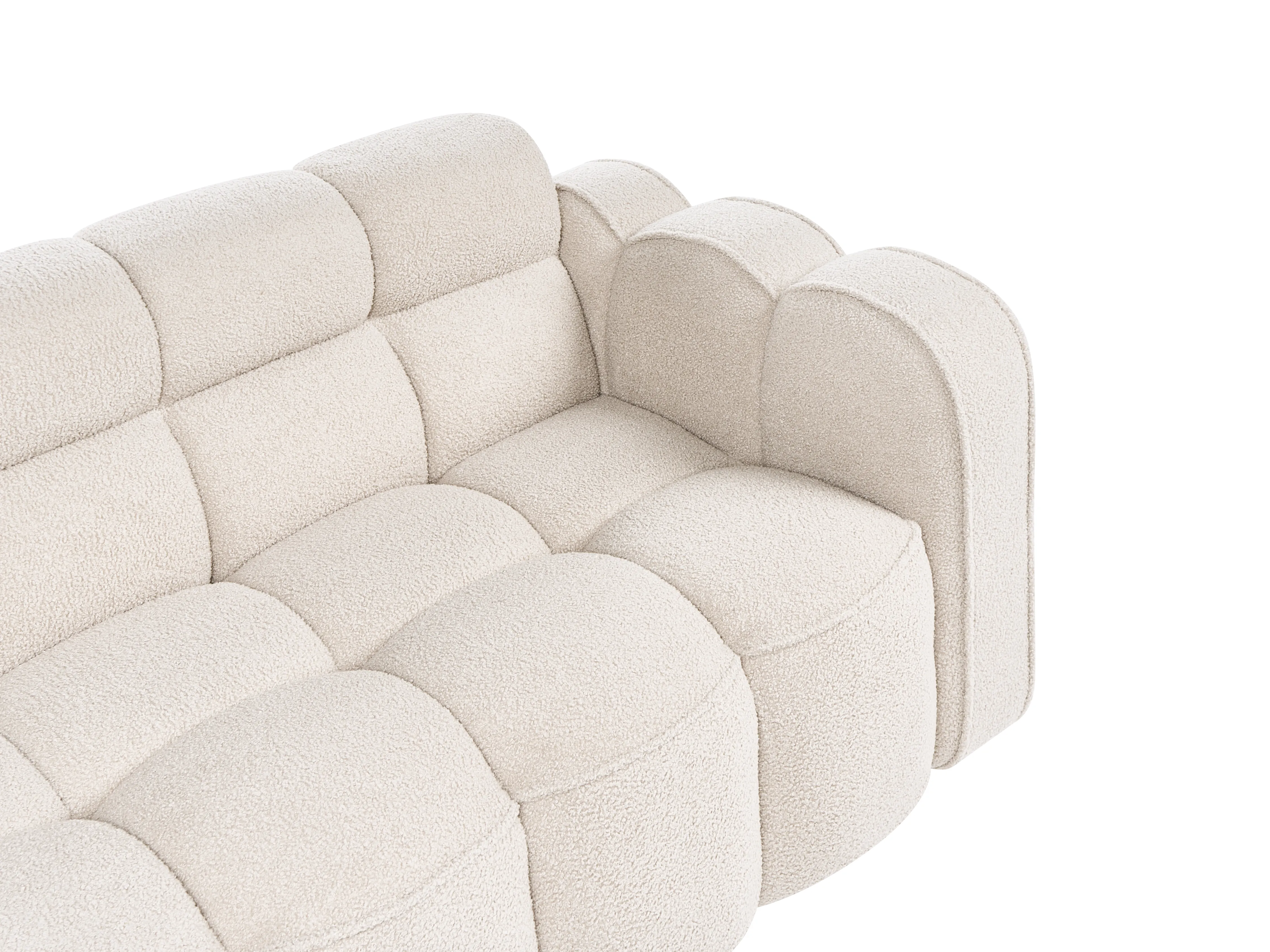 Bank 2-zits UTANA Bouclé Beige