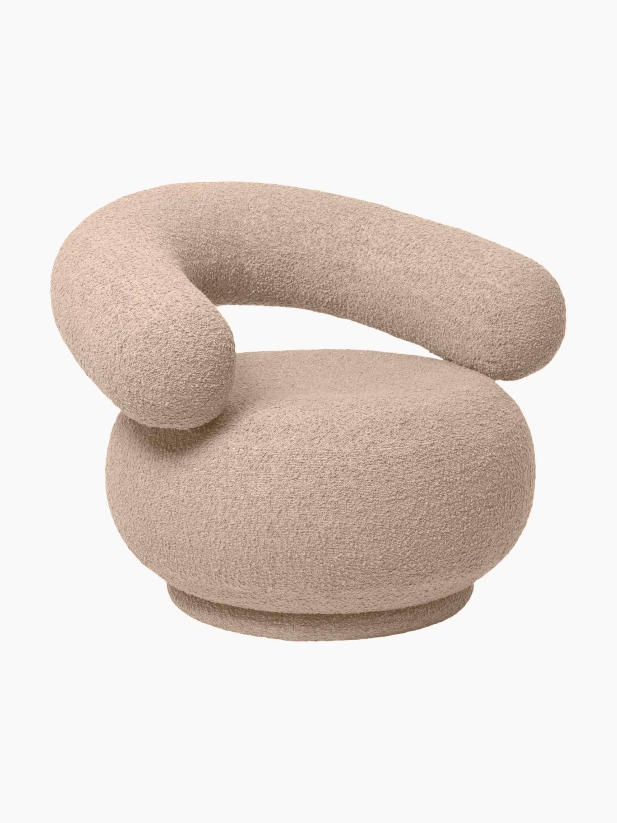 Bouclé loungefauteuil Orbo